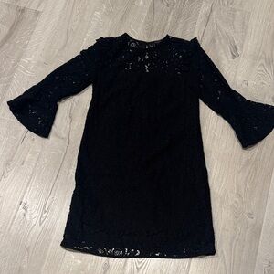 Ann Taylor Black Lace Dress